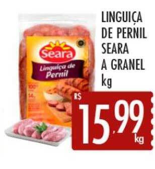 Supermercados Avenida Linguiça de pernil seara a granel kg oferta
