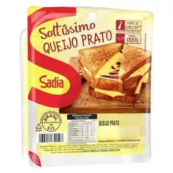 Coocerqui Queijo prato fatiado sadia soltíssimo 150g oferta