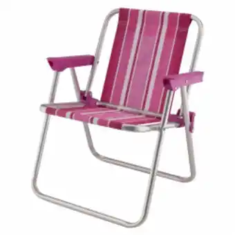 Asun Cadeira de praia infantil alta rosa mor oferta