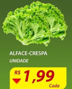 Assaí Atacadista Alface Crespa unidade oferta