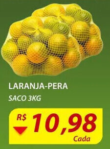 Assaí Atacadista Laranja Pera saco 3kg oferta