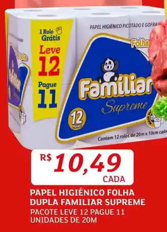 Assaí Atacadista Papel Higiênico Folha Dupla Familiar Supreme oferta