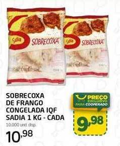 Cooper Sobrecoxa de frango congelada iqf sadia oferta