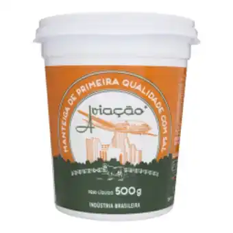Manteiga aviação com sal pote 500gr
