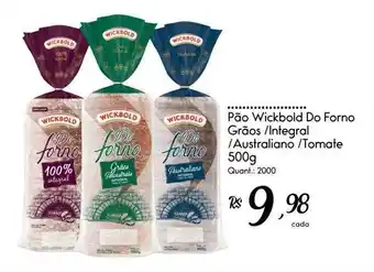 Giassi Supermercados Pão wickbold do forno grãos - integral - australiano - tomate oferta