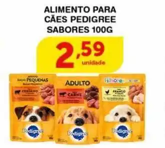 Roldão Alimento para cães pedigree sabores oferta