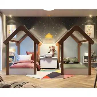 Pão de Açúcar Quarto infantil decorado elô e ninho branco e carvalho oferta