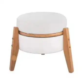 Lojas Havan Puff multiuso jakarta 39x41 cm havan casa - off white/linho oferta