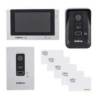 Kit vídeo porteiro wifi allo wt7 intelbras