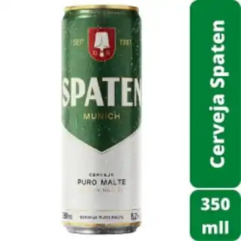 Cerveja spaten puro malte lata 350ml