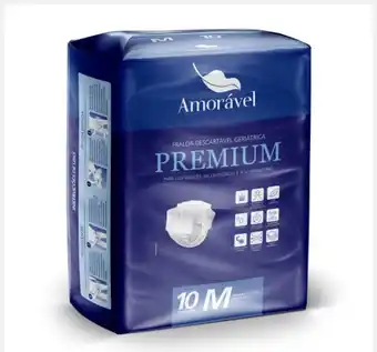 Farmácias Pague Menos Fralda geriatrica amoravel premium m com 10 unidades oferta