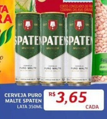 Assaí Atacadista Cerveja Puro Malte Spaten lata 350ml oferta