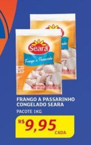 Assaí Atacadista Frango a Passarinho Congelado Seara 1kg oferta