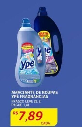 Assaí Atacadista Amaciante de roupas Ypê Frag. leve 2L pague 1.8L oferta