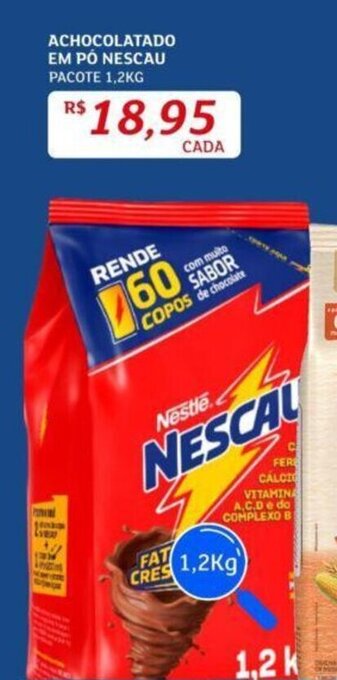 Assaí Atacadista Achocolatado em pó Nescau 1.2kg oferta