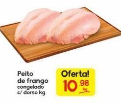 Supermercados Princesa Peito de frango congelado c/dorso kg oferta
