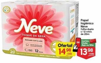 Supermercados Princesa Papel higiênico neve 12 rolos 20m oferta