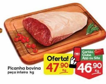 Supermercados Princesa Picanha bovina inteira kg oferta