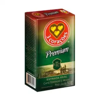Supermercados Rex Café 3 corações premium emb. vácuo 500g oferta