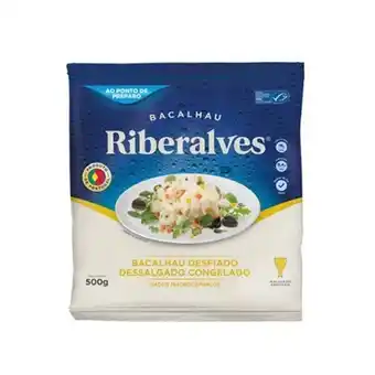 Bacalhau desfiado dessalgado congelado riberalves 500g
