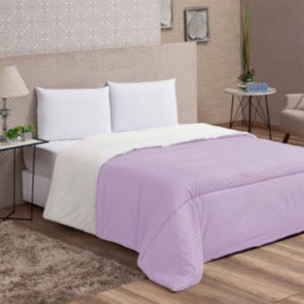 Vest Casa Coberdrom sherpa queen stripes amethyst purple vestcasa oferta