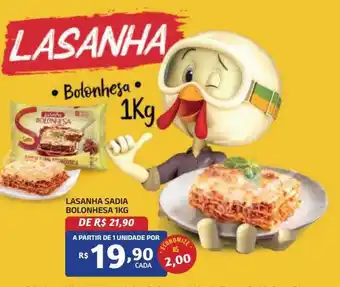 Bahamas Mix Lasanha sadia bolonhesa oferta