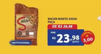 Bahamas Mix Bacon manta sadia peça oferta