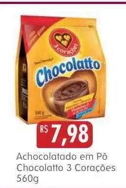 Epa Achocolatado em pó chocolatto 3 corações oferta