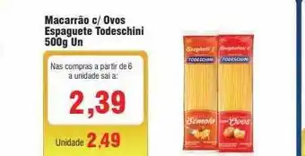 Spani Atacadista Macarrão c ovos espaguete todeschini oferta