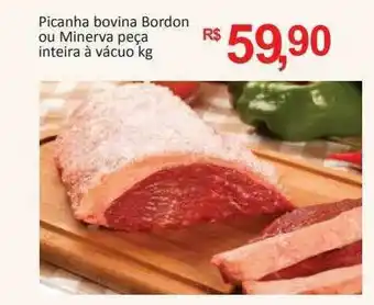 Supermercados Savegnago Picanha bovina bordon ou minerva peça inteira à vácuo oferta