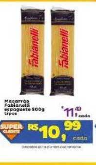 Super Lagoa Macarrão fabianelli espaguete tipos oferta