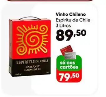 Zaffari Vinho chileno espiritu de chile oferta