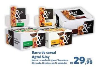 Sam's Club Barra de cereal Agtal & Joy oferta