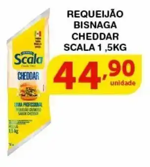 Roldão Requeijão bisnaga cheddar scala 1,5kg oferta