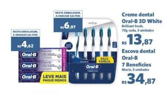 Sam's Club Creme dental Oral B 3D White oferta