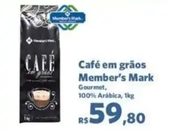 Sam's Club Café em grãos Member's Mark 1kg oferta