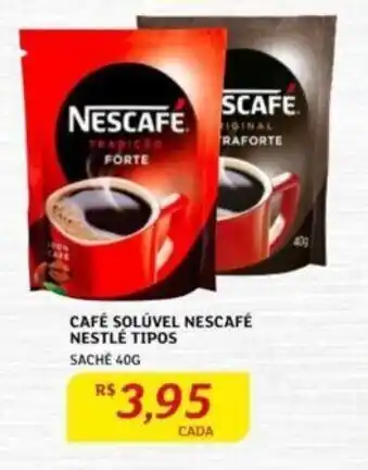 Café Solúvel Nescafé Nestlé tipos 40g