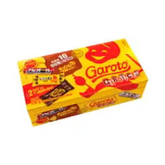 Supermercados Pague Menos Caixa de bombom garoto sortidos 250g com 16 unidades oferta