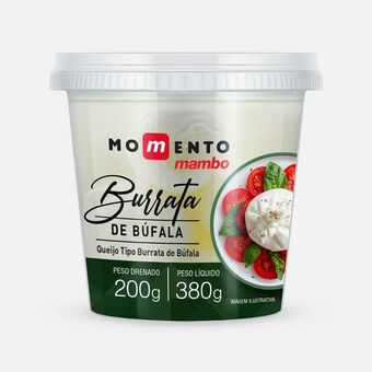 Mambo Queijo burrata de bufala momento mambo 200g oferta
