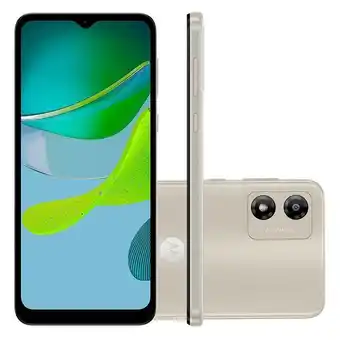 Smartphone motorola e13 64gb branco 4g 6,5 hd+ câmera dupla 13mp selfie 5mp android 13 go