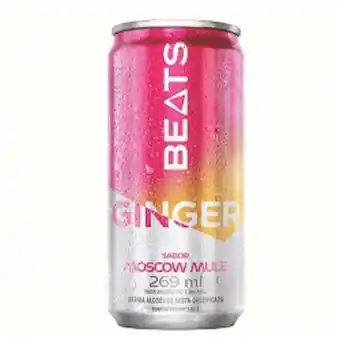 Nordestão Drink pronto beats drinks ginger sabor moscow mule 269ml lata oferta