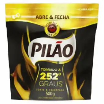 Café torrado e moído 252º pacote pilão 500g