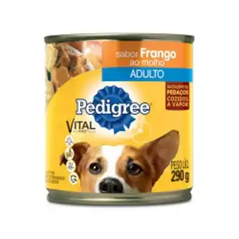 Nordestão Ração pedigree adulto frango em pedaços 290g oferta