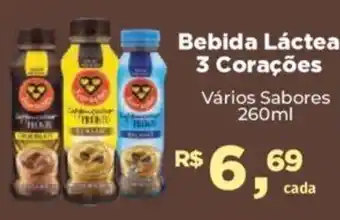 Bebida Láctea 3 Corações 260ml