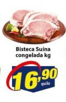 Vencedor Atacadista Bisteca Suina Congelada 1kg oferta