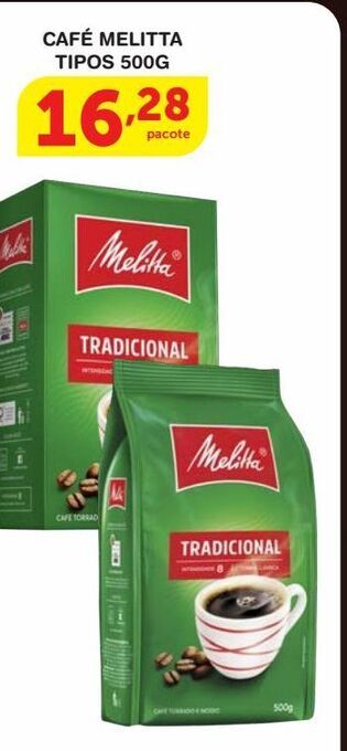 Roldão Café melitta 500g oferta