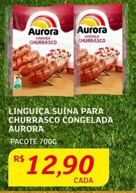 Assaí Atacadista Linguiça Suína para Churrasco Congelada Aurora 700g oferta
