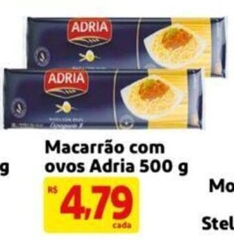 Extra Supermercado Macarrão com ovos Adria 500g oferta