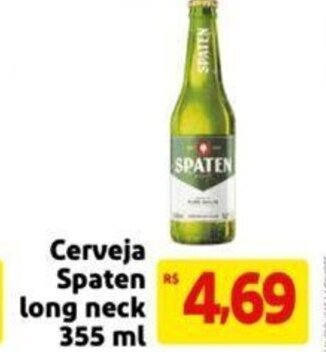 Extra Supermercado Cerveja Spaten Long Neck 355ml oferta