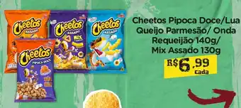 Nagumo Cheetos Pipoca Doce/ Lua Queijo Parmesao/ Onda Requeijao 140g/ Mix Queijo 130g oferta